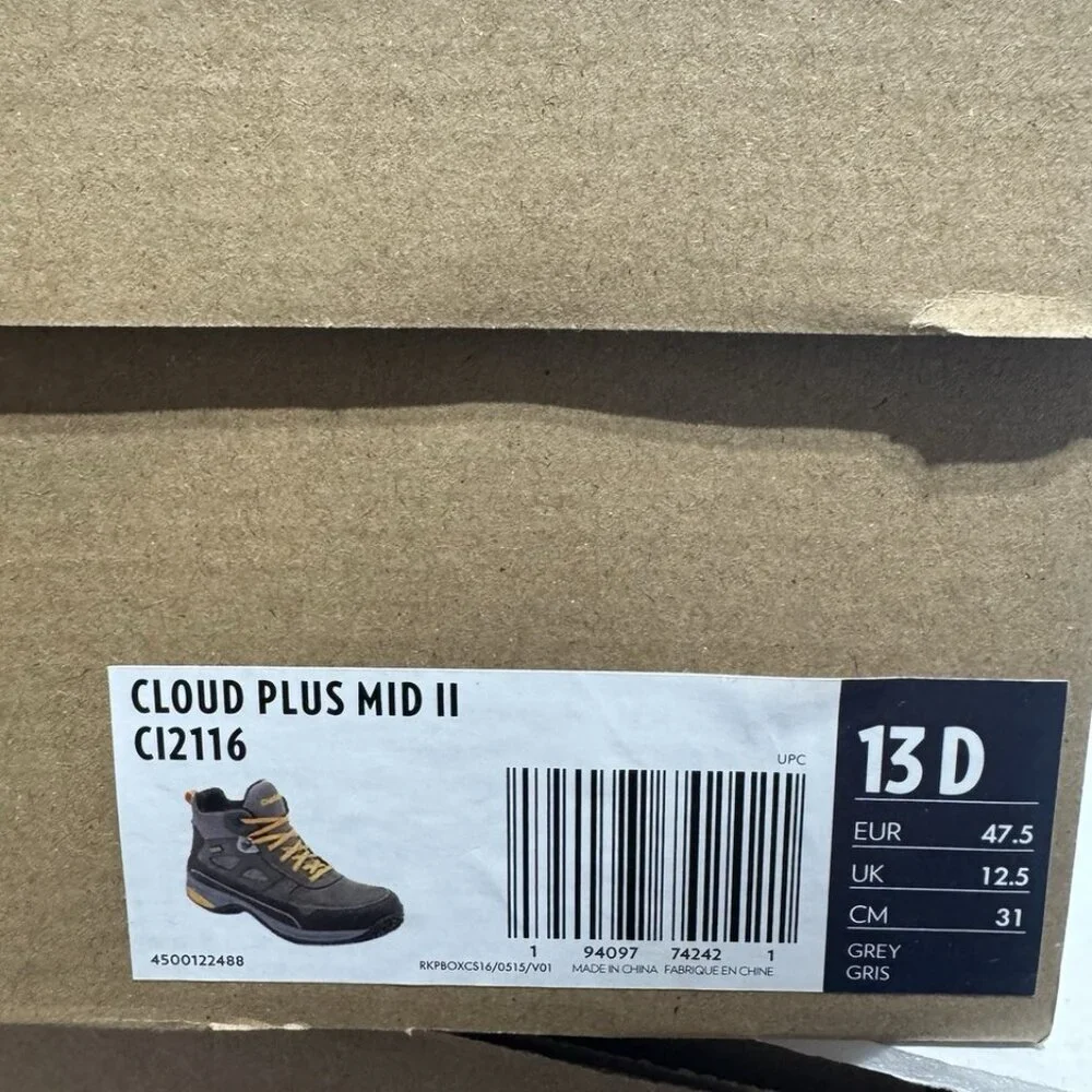 Dunham Mens Cloud Plus Mid II Waterproof Boots Size 13 D